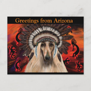 Afghaanse windhond briefkaart