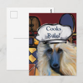 Afghaanse windhond briefkaart (Voorkant / Achterkant)