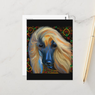 Afghaanse windhond briefkaart