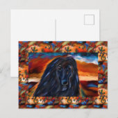 Afghaanse windhond briefkaart (Voorkant / Achterkant)