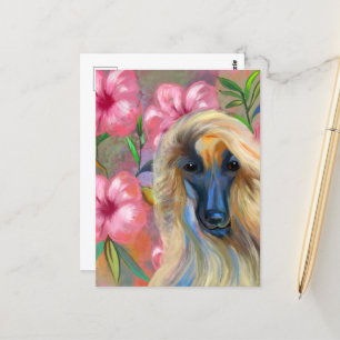 Afghaanse windhond briefkaart