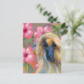 Afghaanse windhond briefkaart (Staand voorkant)
