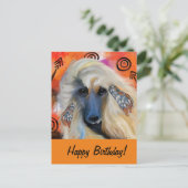 Afghaanse windhond          briefkaart (Staand voorkant)