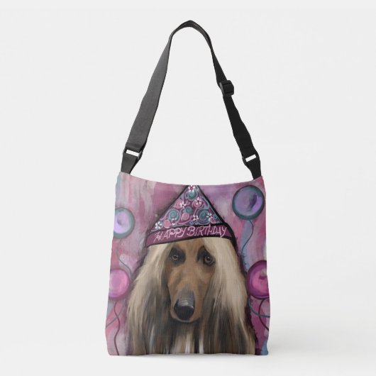 Afghaanse windhond crossbody tas (Voorkant)