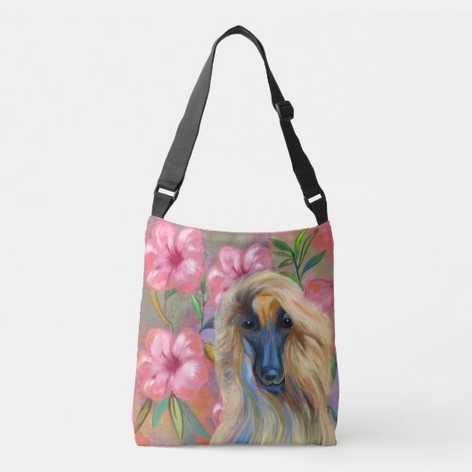 Afghaanse windhond crossbody tas (Voorkant)
