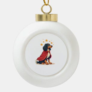 Afghaanse windhond Elegante Noel Keramische Bal Ornament