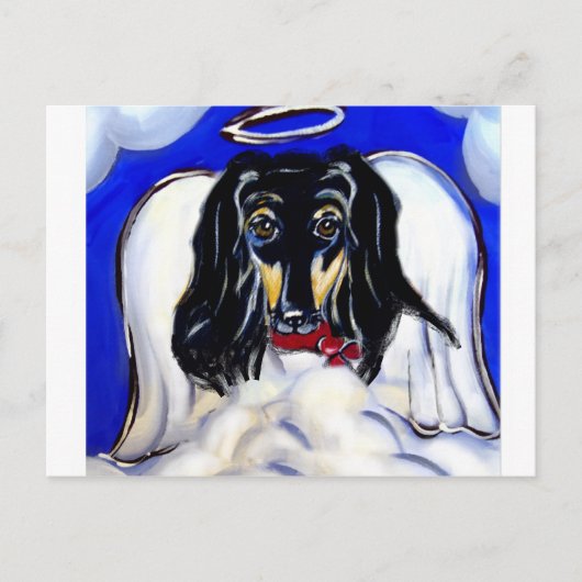 Afghaanse windhond engel briefkaart (Voorkant)