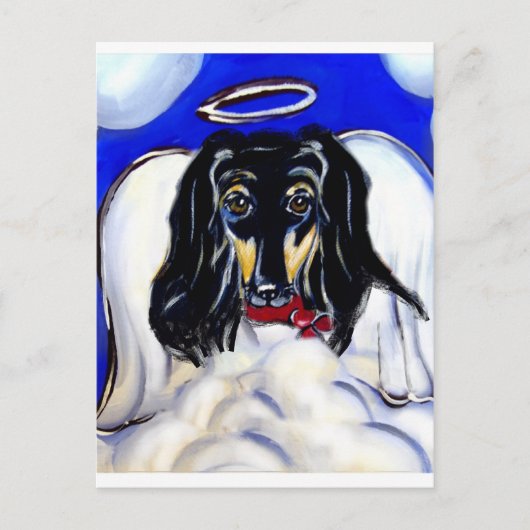 Afghaanse windhond engel briefkaart (Voorkant)