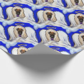 Afghaanse windhond engel cadeaupapier (Hoek)