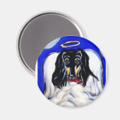Afghaanse windhond engel magneet (Voorkant / Achterkant)