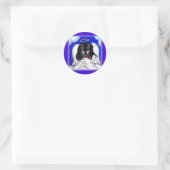 Afghaanse windhond engel ronde sticker (Tas)