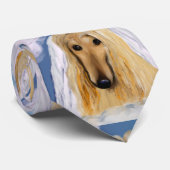 Afghaanse windhond engel stropdas (Opgerold)