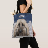 Afghaanse windhond engel tote bag (Dichtbij)