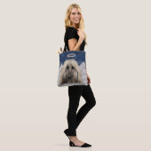 Afghaanse windhond engel tote bag (Op model)