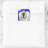 Afghaanse windhond engel vierkante sticker (Tas)