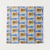 Afghaanse windhond engel wandkleed (Voorkant (horizontaal))
