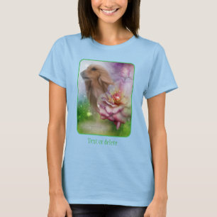 Afghaanse windhond fantasie bloemen hond kunst t-shirt