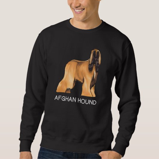 Afghaanse Windhond Gekke Hond Trui (Voorkant)