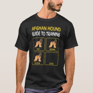 Afghaanse Windhond Gids voor het Trainen van Honde T-shirt