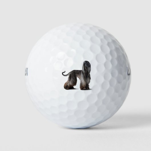 Afghaanse windhond golfballen (Voorkant)
