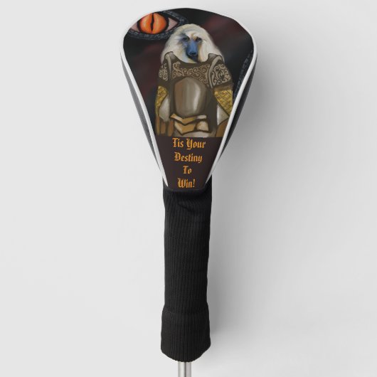 Afghaanse windhond golfheadcover (Voorkant)
