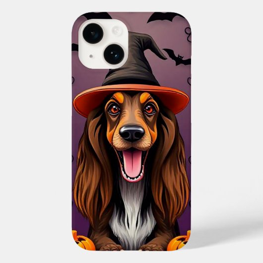 Afghaanse windhond halloween Elegante Griezeldier  Case-Mate iPhone Case (Achterkant)