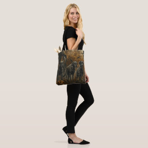 Afghaanse Windhond Halloween Nacht Hondendelight Tote Bag