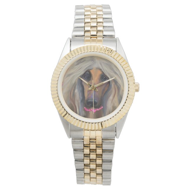 Afghaanse windhond  horloge (Voorkant)