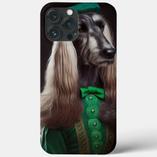 Afghaanse windhond in St. Patrick's Day-jurk Case-Mate iPhone Case