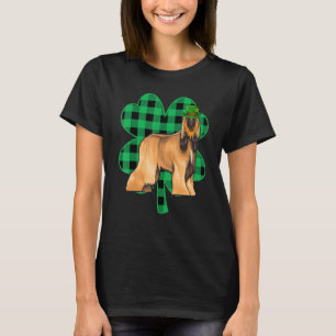 Afghaanse windhond kabouter St. Patrick's Day Gelu T-shirt