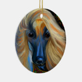 Afghaanse windhond     keramisch ornament (Rechts)