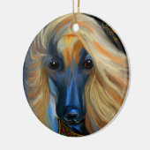 Afghaanse windhond     keramisch ornament (Links)