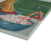 Afghaanse windhond kerst bakken: Festieve Kerstmis Snijplank (Hoek)