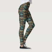 Afghaanse windhond Kerst viering reis Leggings (Rechts)