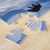 Afghaanse windhond Kerstboot vakantie Legpuzzel (Zijkant)