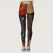 Afghaanse windhond leggings (Voorkant)