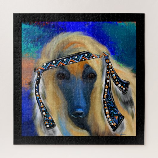 Afghaanse windhond legpuzzel (Verticaal)