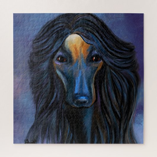 Afghaanse windhond legpuzzel (Verticaal)