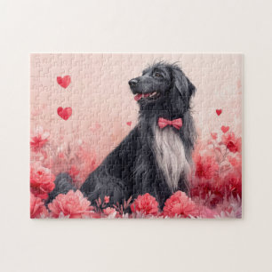 Afghaanse windhond met rozen - Valentijnsdag  Legpuzzel