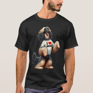 Afghaanse Windhond Moeder Ik Hou Van Moeder Afghaa T-shirt