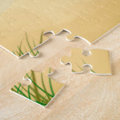 Afghaanse windhond op het strand legpuzzel (Zijkant)