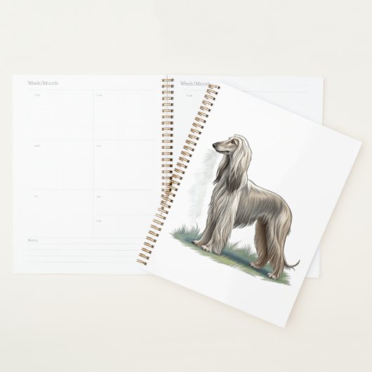 Afghaanse windhond planner (Display)