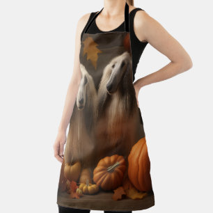 Afghaanse windhond Puppy Autumn Delight Pumpkin Schort