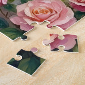 Afghaanse windhond rozentuin kunst legpuzzel (Zijkant)