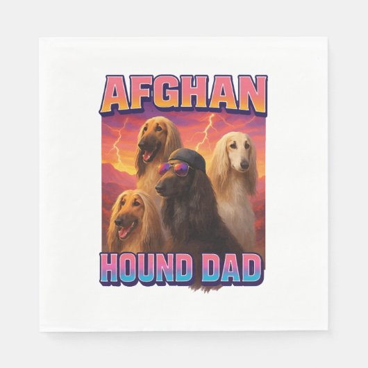 Afghaanse windhond servet (Voorkant)