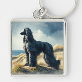 Afghaanse windhond sleutelhanger