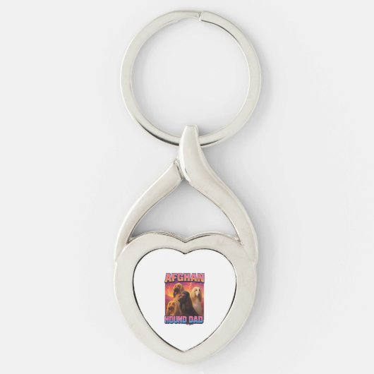 Afghaanse windhond sleutelhanger (Voorkant)