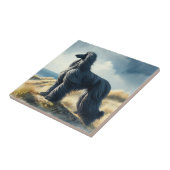 Afghaanse windhond tegeltje (Zijkant)