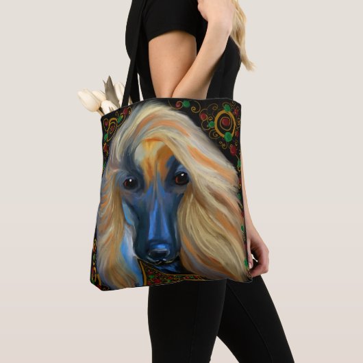 Afghaanse windhond    tote bag (Dichtbij)