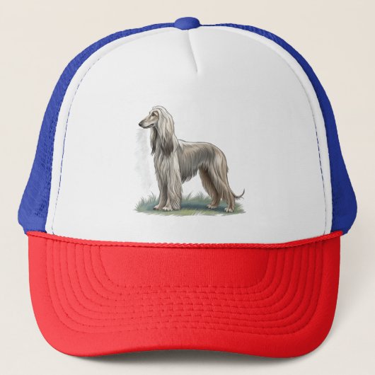 Afghaanse windhond trucker pet (Voorkant)
